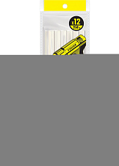STAYER Cristal, 11 х 200 мм, 12 шт, прозрачные, универсальные клеевые стержни Professional (0682-12)