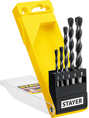 STAYER Hercules, 5 шт: d 4-5-6-8-10 мм, набор сверл по бетону, Professional (2915-H5)