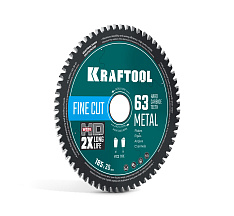 KRAFTOOL Metal Cut 185 х 30 мм, 63Т, диск пильный по металлу и стали (36954-185-30-63)