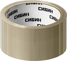 СИБИН 48 мм, 50 м, 40 мкм, прозрачная, клейкая лента (12055-50-50)