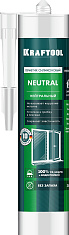 KRAFTOOL NEUTRAL, 300 мл, прозрачный, нейтральный силиконовый герметик (41257-2)